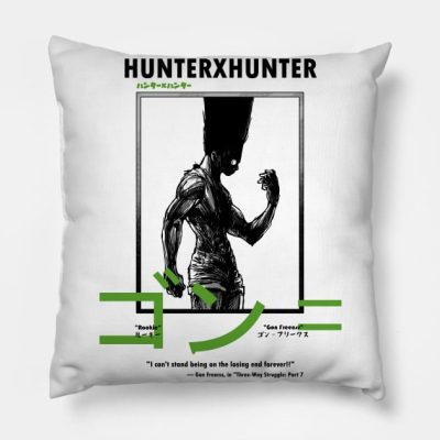 Gon Freecss Throw Pillow Official HunterxHunter Merch