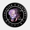 Killua Zoldyck Circle Text Pin Official HunterxHunter Merch