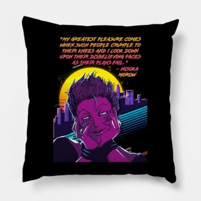 Hisoka And His Greartest Pleasure Throw Pillow Official HunterxHunter Merch