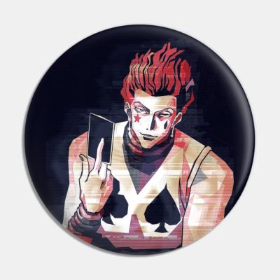 Vintage Hisoka Portrait Pin Official HunterxHunter Merch