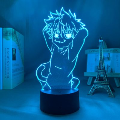 Acrylic 3d Lamp Anime Hunter X Hunter Killua for Bedroom Decor Nightlight Birthday Gift Led Night 1 - Hunter x Hunter Store