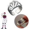 Anime HUNTER HUNTER Ring Hisoka Cosplay Playing Cards Poker Unisex Adjustable Opening Finger Rings Accessories Jewelry - Hunter x Hunter Store