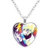 Anime HUNTER X HUNTER Glass Cabochon Heart Shaped Pendant Necklace For Friends Birthday Gift Jewelry 3 - Hunter x Hunter Store