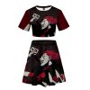 Anime Hunter X Hunter Killua Zoldyck Cosplay T shirt Skirt Two Piece Set 3D Print Hisoka 2 - Hunter x Hunter Store