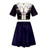 Anime Hunter X Hunter Killua Zoldyck Cosplay T shirt Skirt Two Piece Set 3D Print Hisoka 4 - Hunter x Hunter Store