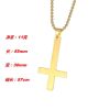 Anime Hunter X Hunter Shizuku Cosplay Necklace Prop Accessories Stainless Steel Inverted Cross Pendant 3 - Hunter x Hunter Store