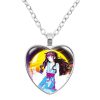 Anime Hunterxhunter Heart Pendant Necklace Glass Cabochon Gon Killua Kurapika Leonio Hisoka For Fans Gift Jewelry 1 - Hunter x Hunter Store
