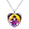 Anime Hunterxhunter Heart Pendant Necklace Glass Cabochon Gon Killua Kurapika Leonio Hisoka For Fans Gift Jewelry 3 - Hunter x Hunter Store