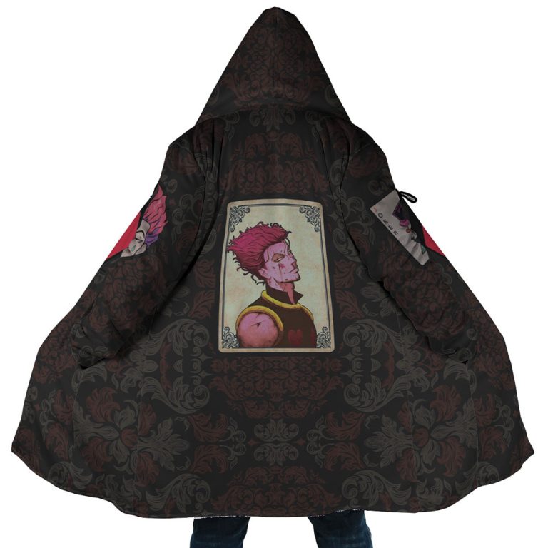 Hunter X Hunter Dream Cloak Coat New Collection 2024 Hunter X Hunter   Trippy Hypnotic Eye Hisoka Hunter X Hunter AOP Hooded Cloak Coat MAIN Mockup 768x768 