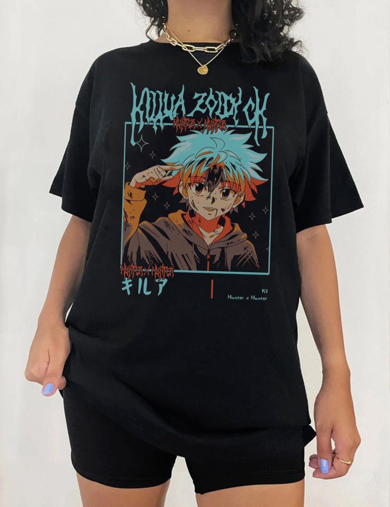 Anime Cute Killua Hunter x Hunter Tshirt Hunter x Hunter Store